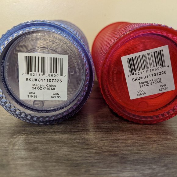 STARBUCKS 2 Studded Tumblers 24oz - Picture 2 of 2